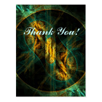 abstract, art, fine art, thank, you, modern, cool, artistic, postcard, Postcard with custom graphic design