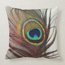 The Eye or Peacock Feather Resting Pillow