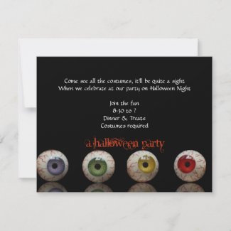 The Eyes Have it! Halloween Party Invitation invitation