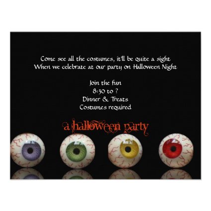 The Eyes Have it! Halloween Party Invitation