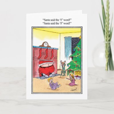 The F Word Humor Greeting Card