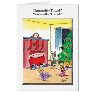 The F Word Humor Greeting Card