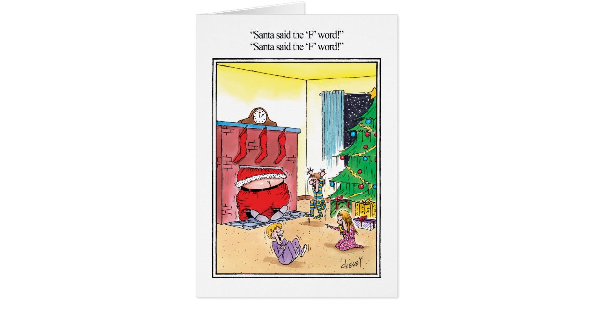 The F Word Humor Greeting Card Zazzle