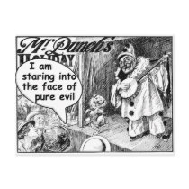 The Face of Pure Evil (Banjo Clown) Post Cards