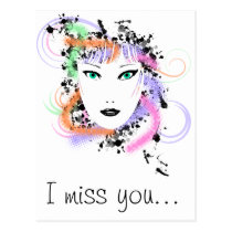 the face Postcard postcards