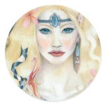 The Faerie Mab Round Stickers