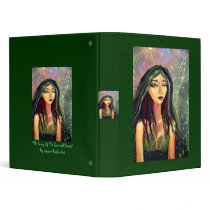 The Faery Of The Emerald Forest - Fairy Art Binder by SusanRodio The Faery Of The Emerald Forest - Fairy Art Binder