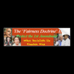 The Fairness Doctrine is Anti-Free Speech bumper stickers