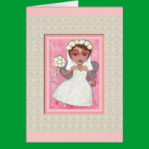 THE FAIRY BRIDE - bridal / wedding card