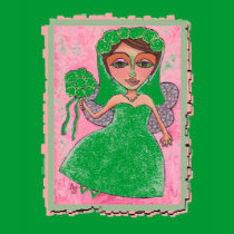 THE FAIRY BRIDE - bridal / wedding t-shirt by folkartblonde THE FAIRY BRIDE - bridal / wedding t-shirt