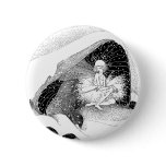 The Fairy in Winter Button