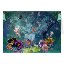 The Fairy Tea Party V Greeting Cards