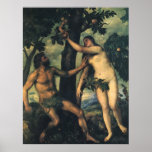 The Fall of Man; Adam and Eve by Titian Print
