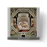 The Fall Of Marcus Manilius By Beccafumi Domenico Pinback Button