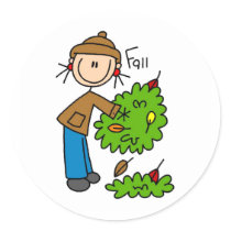 The Fallen Leaves Of Autumn Bag stickers by stick_figures The Fallen Leaves Of Autumn Bag stickers