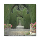 The famed gardens of the Alhambra, Granada, Spain Refrigerator Magnets