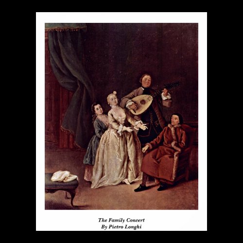 The Family Concert By Pietro Longhi Print