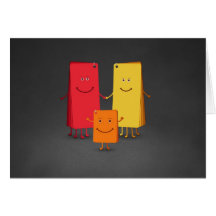 The Family of Colors (3) Greeting Cards