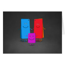 The Family of Colors Greeting Cards