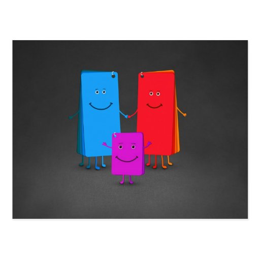 The Family of Colors Postcards