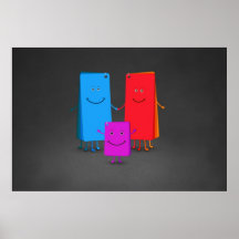 The Family of Colors Print