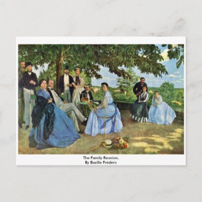The Family Reunion, By Bazille Frédéric Post Cards