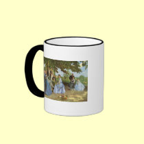 The Family Reunion, Frederick Bazille mugs by vintagegiftmall The Family Reunion, Frederick Bazille mugs