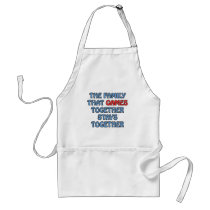 The Family That Games Together aprons