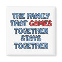 The Family That Games Together magnets by thefrozenduck The Family That Games Together magnets