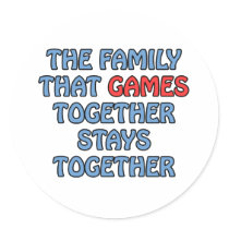 The Family That Games Together stickers