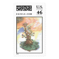 the family tree postage stamp