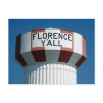 The Famous Florence Y'all Water Tower Postcard