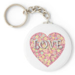 The Famous LOVE Star Burst Heart Key Chains
