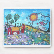 The Fanciful Farm Mouse Pad mousepads