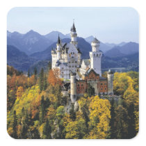 The fanciful Neuschwanstein is one of three Square Stickers