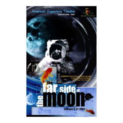 the far side of the moon print by BURTSUN