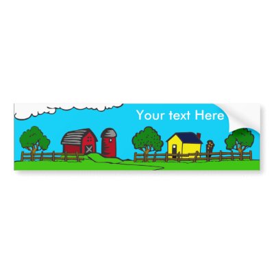 The Farm Bumper Sticker by pixelholic