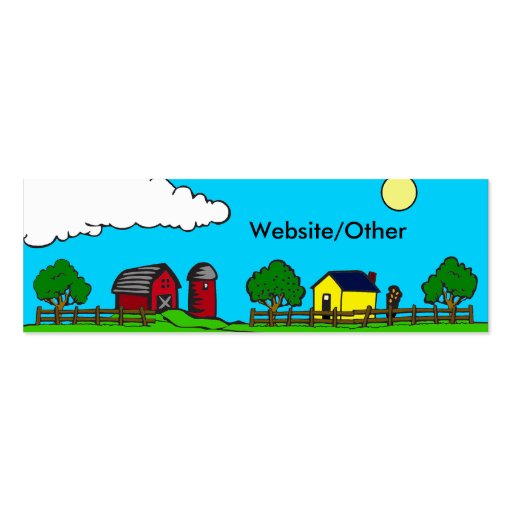 The Farm Business Card (back side)