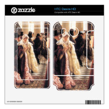 The fashionable woman by James Tissot Decal For HTC Desire HD
