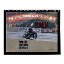 The Fastest Dragbike On The Planet... Sponsor Wall Calendars