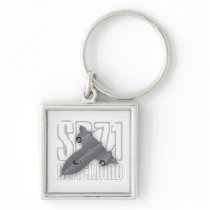 The fastest supersonic spy plane: SR-71 Blackbird Keychains