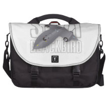 The fastest supersonic spy plane: SR-71 Blackbird Laptop Messenger Bag
