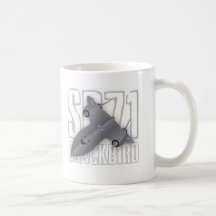 The fastest supersonic spy plane: SR-71 Blackbird Coffee Mug