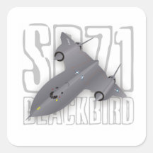 The fastest supersonic spy plane: SR-71 Blackbird Stickers
