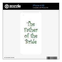 The Father of the Bride Decal For iPhone 4