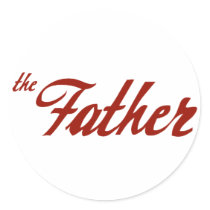 The Father Round Stickers