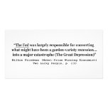 The Fed Was Responsible For The Great Depression Photo Greeting Card