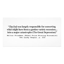 The Fed Was Responsible For The Great Depression Photo Greeting Card