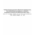The Federal Reserve &amp; The Great Depression Tee Shirt