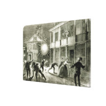 The Federals shelling the City of Charleston Canvas Prints